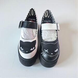 **NEW** Cat You Later Platform Mary Janes Dolls Kill Hot Topic